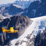 Coming into land at Milford Sound