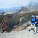 Nearing the summit on the Tongariro Crossing